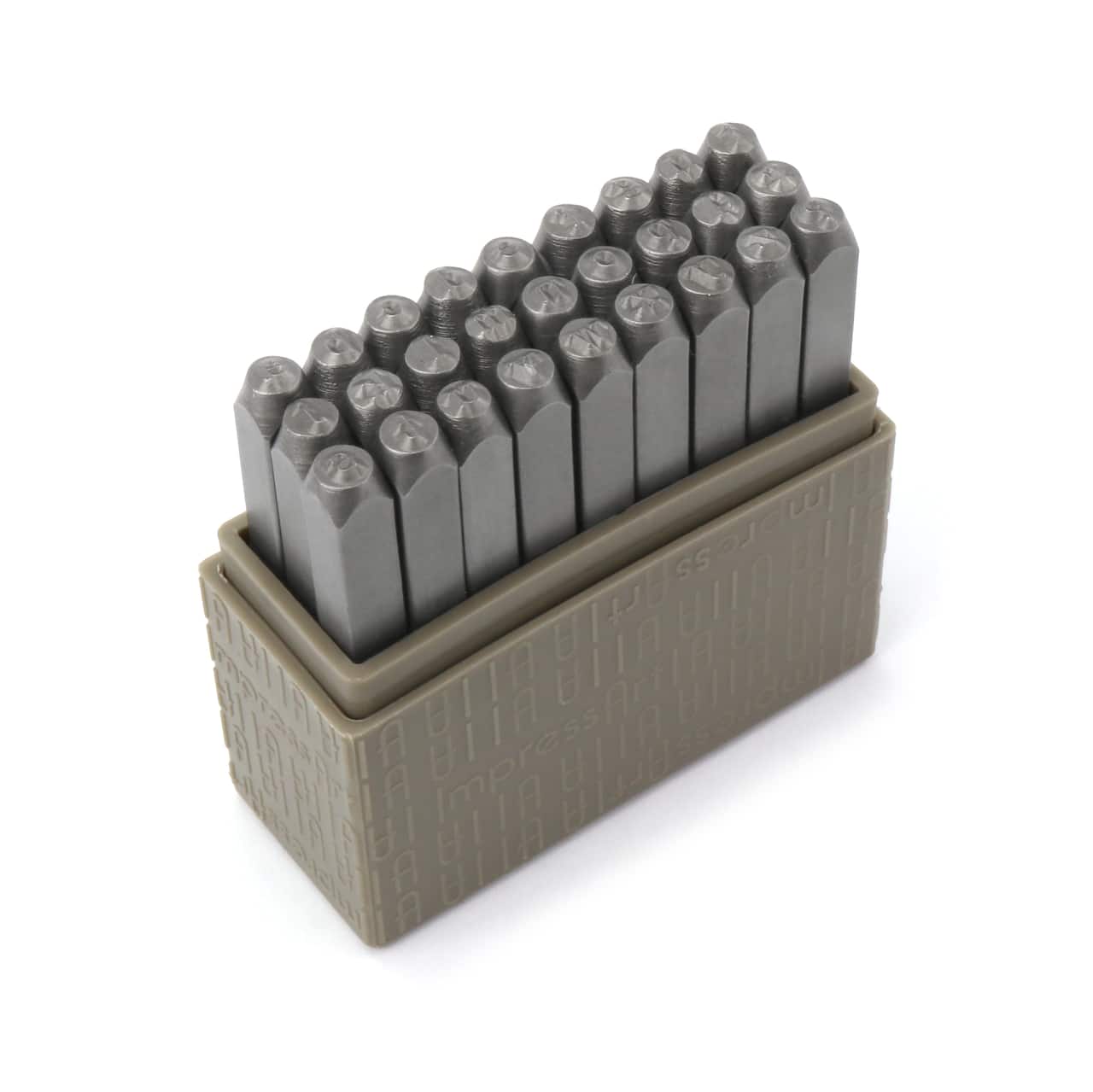 Poinçons de lettres minuscules de style machine à écrire d'ImpressArt, 3 mm